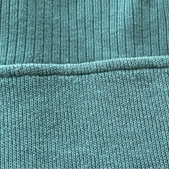Consensus Sportswear Fishermans Sweater Sz M Hntr Green Quarter Zip Ribbed Knit - Picture 6 of 8